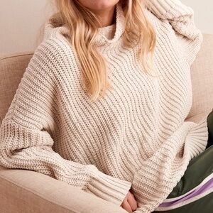 Aerie Oversized Turtle Mock Neck Sweater